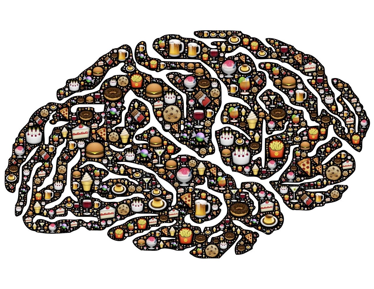 En matskribent har en hjerne fylt av mat!